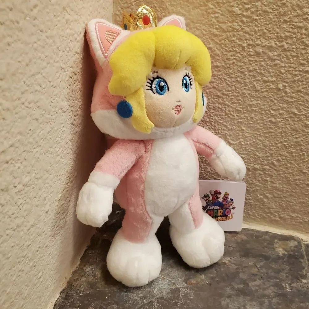 Plush - Neko Cat Princess Peach 10 inch (NEW) - Super Mario - Nintendo